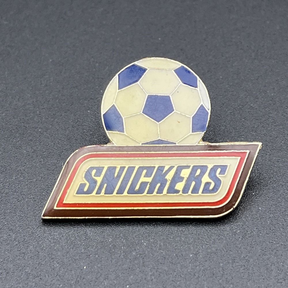 Snickers‎ Candy Bar Soccer Ball Lapel Hat Pin